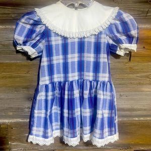 Vintage little girls  Good Lad Plaid Dress size 4
